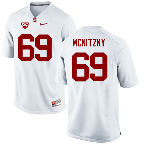 Men Stanford Cardinal #69 Richard McNitzky College Football Jerseys Sale-White